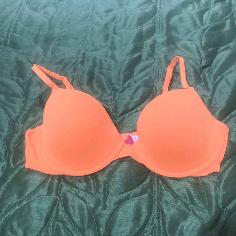 Bright orange pink by VS lightly padded bra 34C